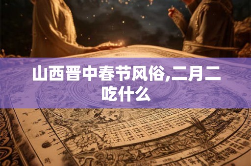 山西晋中春节风俗,二月二吃什么