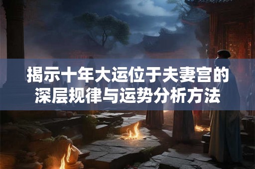 揭示十年大运位于夫妻宫的深层规律与运势分析方法