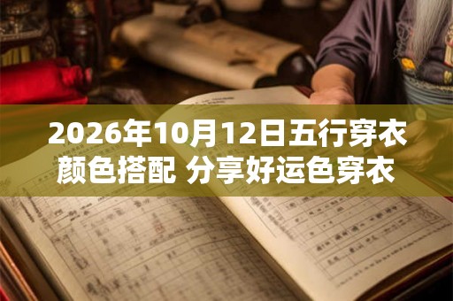 2026年10月12日五行穿衣颜色搭配 分享好运色穿衣搭配