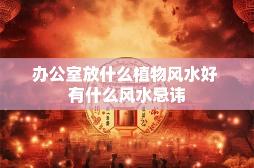 办公室放什么植物风水好 有什么风水忌讳