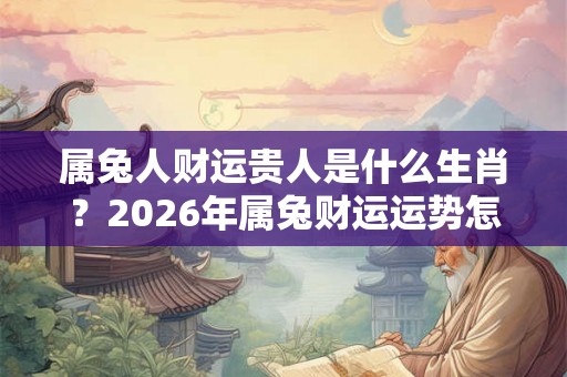 属兔人财运贵人是什么生肖？2026年属兔财运运势怎么样？