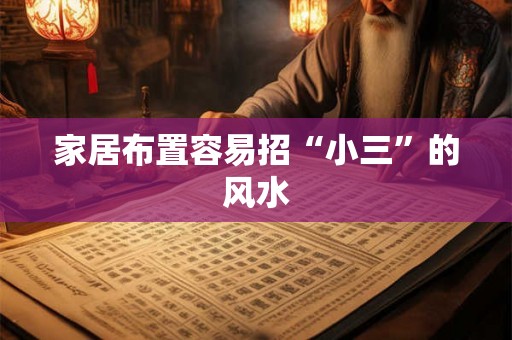 家居布置容易招“小三”的风水