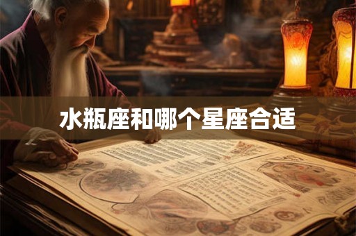 水瓶座和哪个星座合适