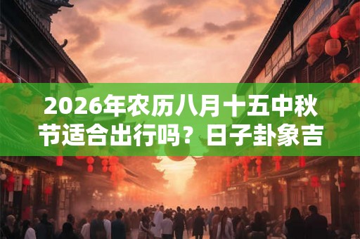 2026年农历八月十五中秋节适合出行吗？日子卦象吉凶如何？