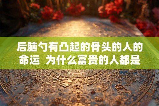 后脑勺有凸起的骨头的人的命运 为什么富贵的人都是大脑门 后脑勺有凸起的骨头的人的命运 为什么富贵的人都是大脑门