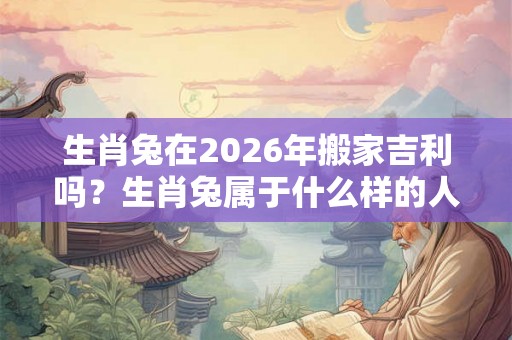 生肖兔在2026年搬家吉利吗？生肖兔属于什么样的人？