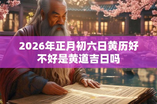 2026年正月初六日黄历好不好是黄道吉日吗