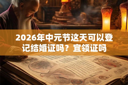 2026年中元节这天可以登记结婚证吗?宜领证吗 2026年中元节这天可以登记结婚证吗?宜领证吗