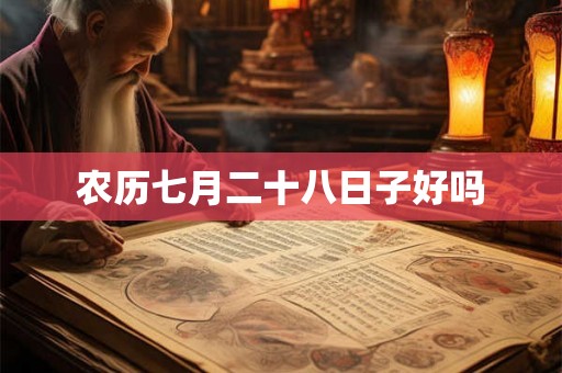 农历七月二十八日子好吗
