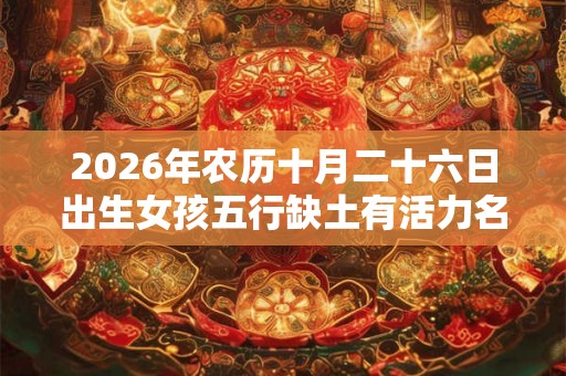 2026年农历十月二十六日出生女孩五行缺土有活力名字 2026年农历十月二十六日出生女孩五行缺土有活力名字