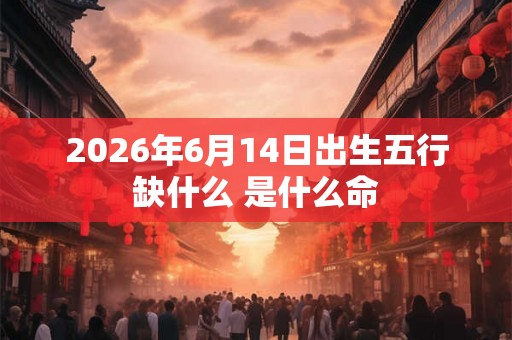 2026年6月14日出生五行缺什么 是什么命
