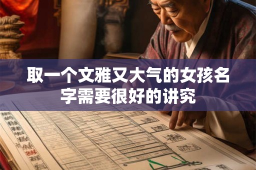 取一个文雅又大气的女孩名字需要很好的讲究 取一个文雅又大气的女孩名字需要很好的讲究