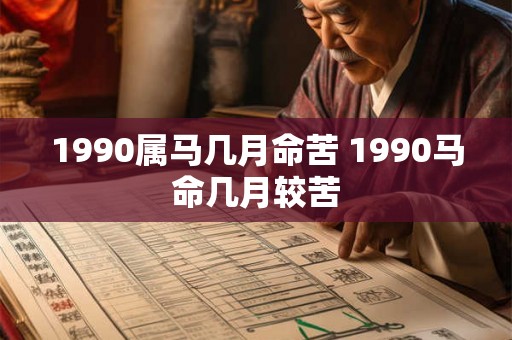 1990属马几月命苦 1990马命几月较苦 1990属马几月命苦 1990马命几月较苦