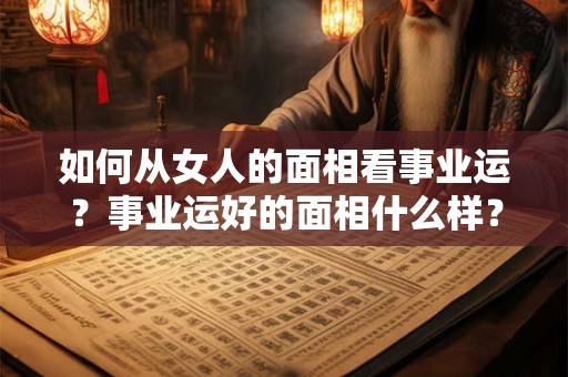 如何从女人的面相看事业运？事业运好的面相什么样？