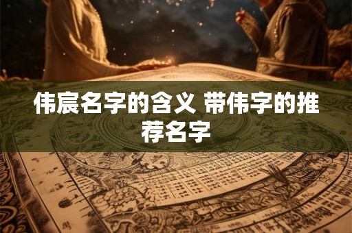 伟宸名字的含义 带伟字的推荐名字