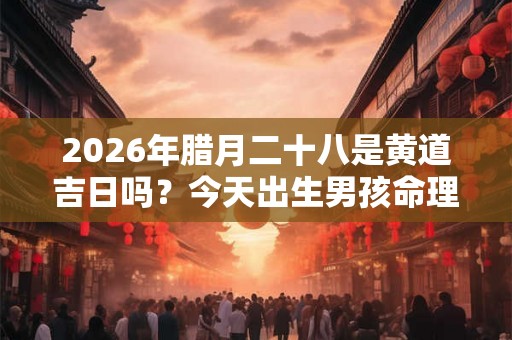 2026年腊月二十八是黄道吉日吗?今天出生男孩命理 2026年腊月二十八是黄道吉日吗?今天出生男孩命理