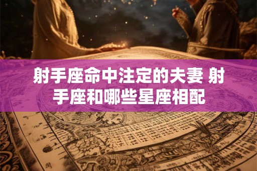 射手座命中注定的夫妻 射手座和哪些星座相配