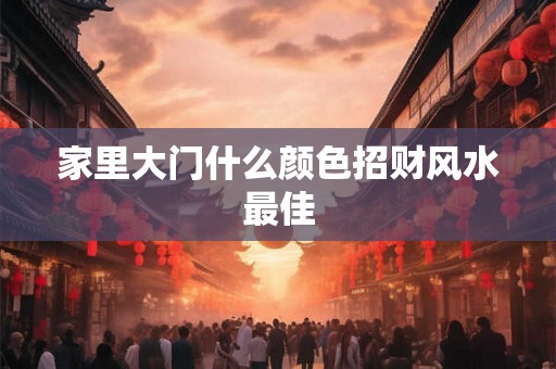 家里大门什么颜色招财风水最佳 家里大门什么颜色招财风水最佳
