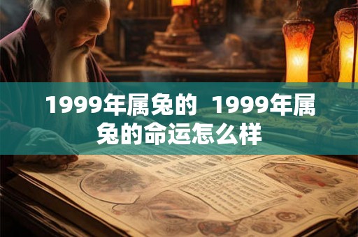 1999年属兔的  1999年属兔的命运怎么样