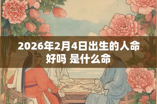 2026年2月4日出生的人命好吗 是什么命
