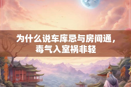 为什么说车库忌与房间通,毒气入室祸非轻 为什么说车库忌与房间通,毒气入室祸非轻