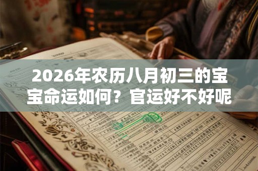 2026年农历八月初三的宝宝命运如何？官运好不好呢？