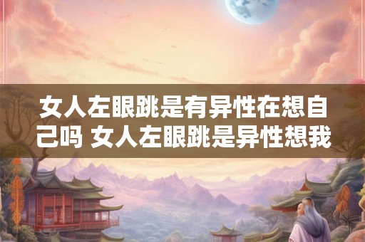 女人左眼跳是有异性在想自己吗 女人左眼跳是异性想我