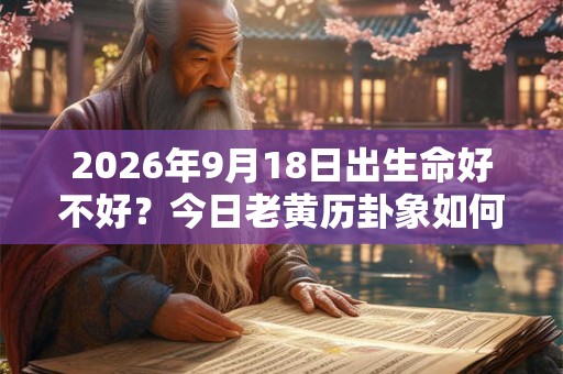 2026年9月18日出生命好不好？今日老黄历卦象如何？
