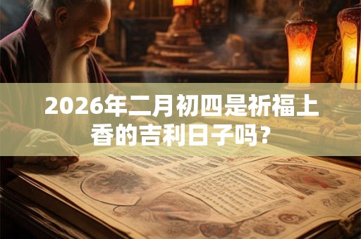 2026年二月初四是祈福上香的吉利日子吗? 2026年二月初四是祈福上香的吉利日子吗?