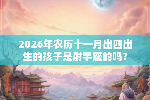 2026年农历十一月出四出生的孩子是射手座的吗？