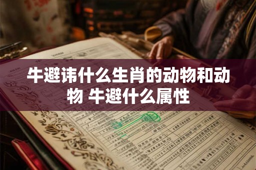 牛避讳什么生肖的动物和动物 牛避什么属性