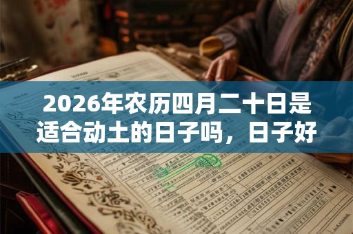 2026年农历四月二十日是适合动土的日子吗，日子好吗？