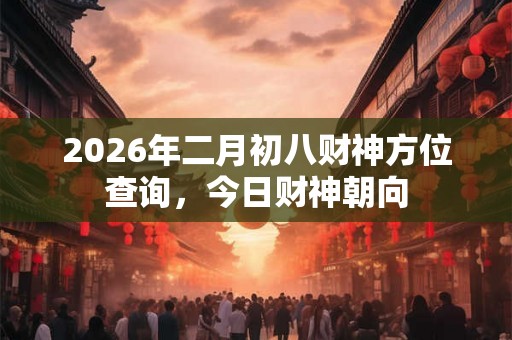 2026年二月初八财神方位查询，今日财神朝向