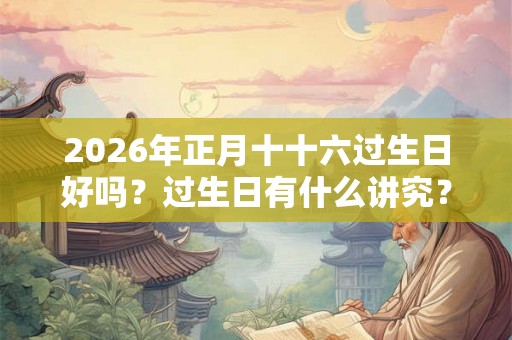 2026年正月十十六过生日好吗？过生日有什么讲究？