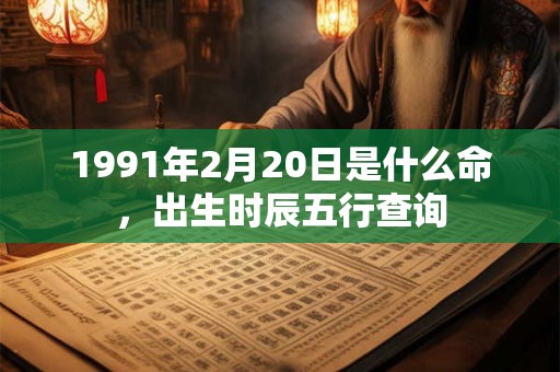1991年2月20日是什么命，出生时辰五行查询