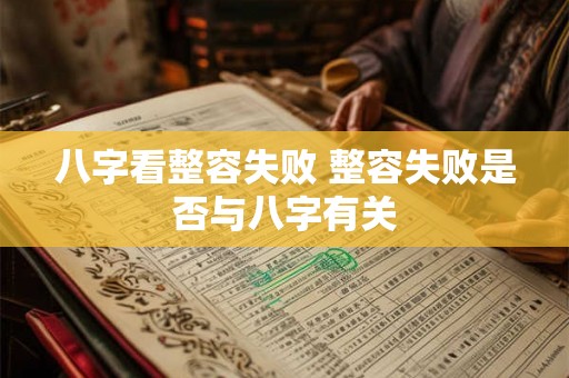 八字看整容失败 整容失败是否与八字有关