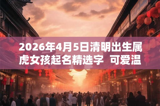 2026年4月5日清明出生属虎女孩起名精选字  可爱温婉的女孩名字