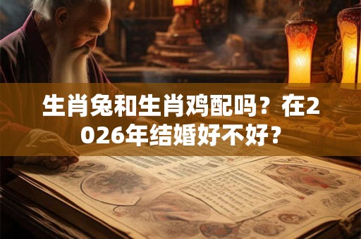 生肖兔和生肖鸡配吗?在2026年结婚好不好? 生肖兔和生肖鸡配吗?在2026年结婚好不好?