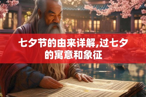 七夕节的由来详解,过七夕的寓意和象征