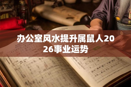 办公室风水提升属鼠人2026事业运势