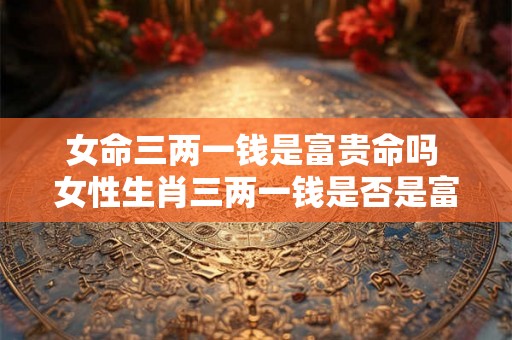 女命三两一钱是富贵命吗 女性生肖三两一钱是否是富贵命 女命三两一钱是富贵命吗 女性生肖三两一钱是否是富贵命