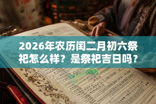 2026年农历闰二月初六祭祀怎么样？是祭祀吉日吗？