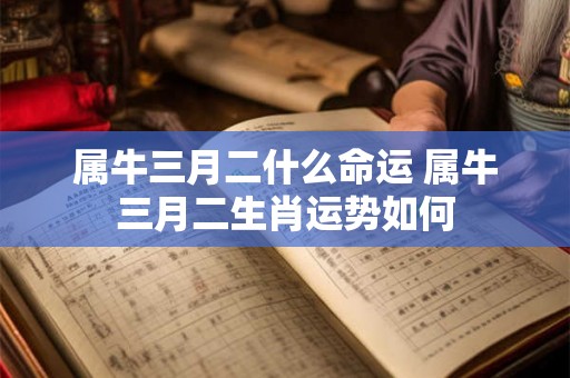 属牛三月二什么命运 属牛三月二生肖运势如何