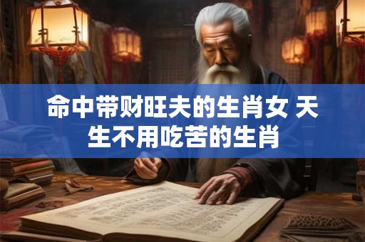 命中带财旺夫的生肖女 天生不用吃苦的生肖