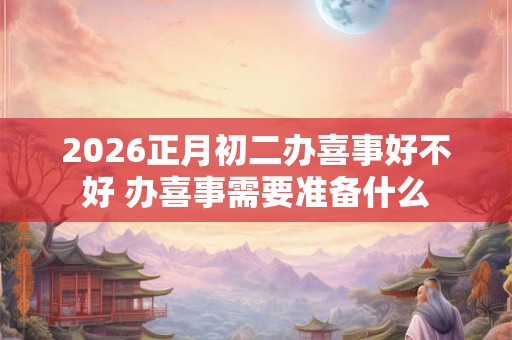 2026正月初二办喜事好不好 办喜事需要准备什么