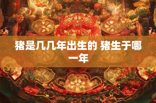 猪是几几年出生的 猪生于哪一年