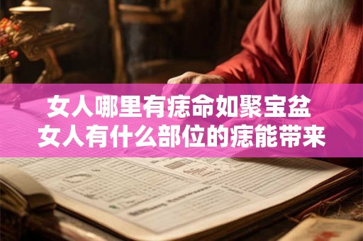 女人哪里有痣命如聚宝盆 女人有什么部位的痣能带来好运