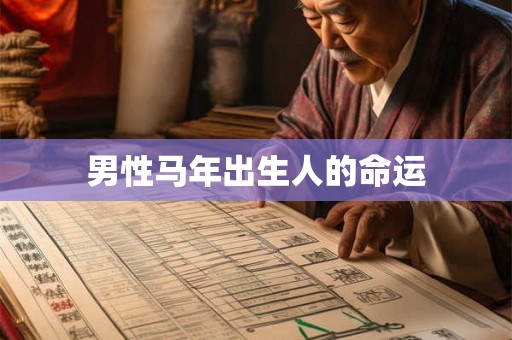 男性马年出生人的命运