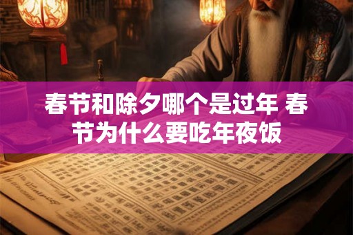 春节和除夕哪个是过年 春节为什么要吃年夜饭 春节和除夕哪个是过年 春节为什么要吃年夜饭