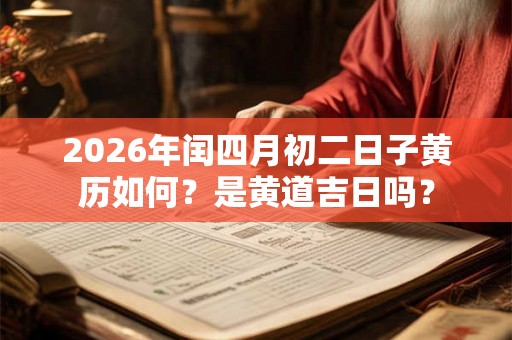 2026年闰四月初二日子黄历如何？是黄道吉日吗？